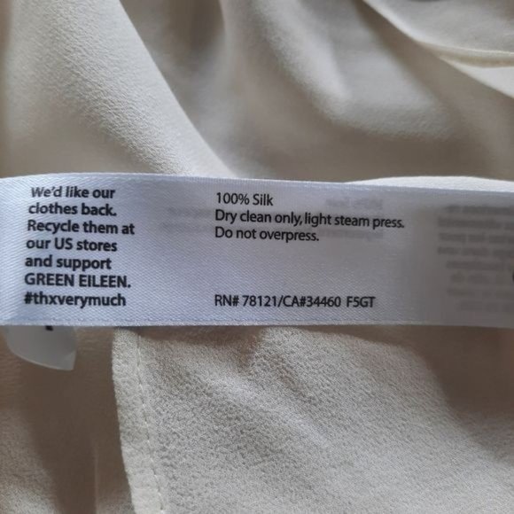 Eileen Fisher Silk Mandarin Collar Button Down Tunic - Picture 11 of 16